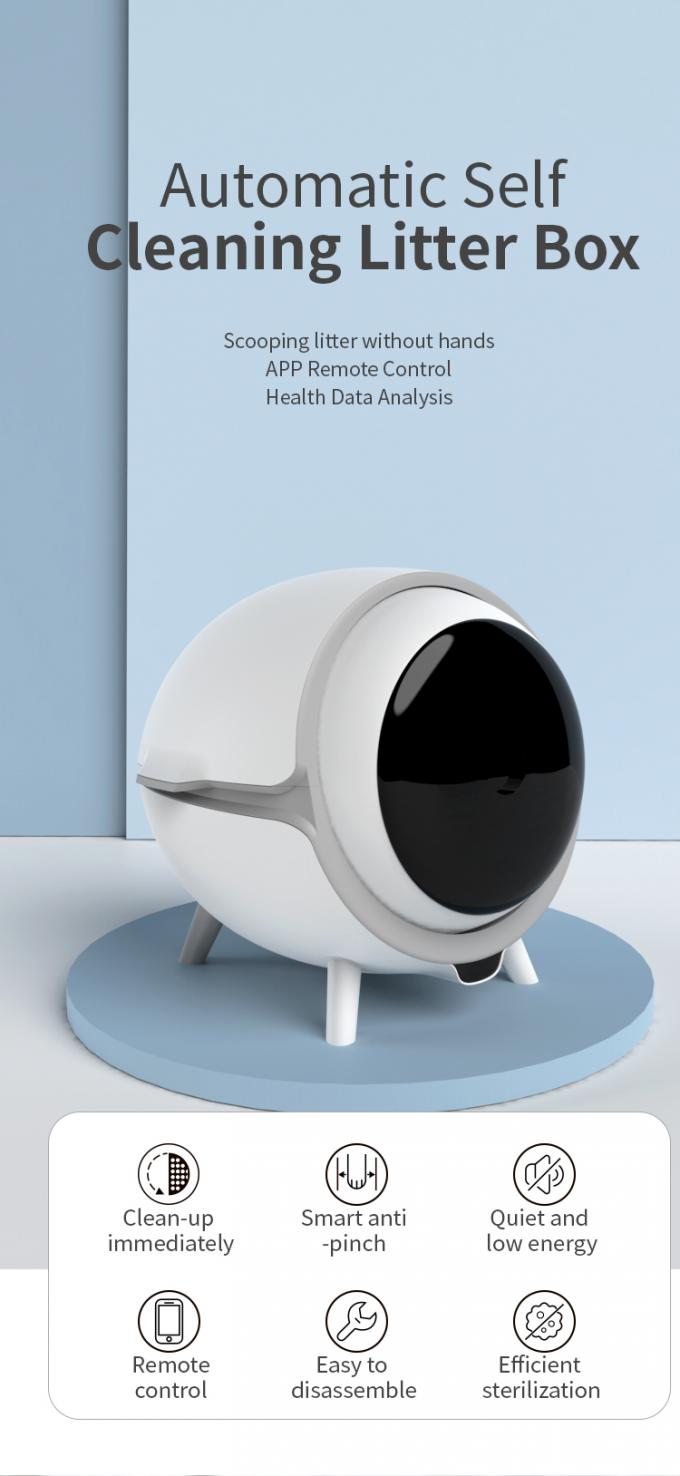 poubelle automatique intelligente d'animal familier de la puissance 6W évaluée avec la capacité 75L élevée 0