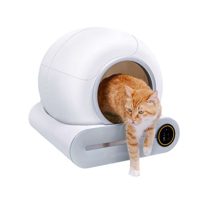 2 forme de niveau de rectangle de Cat Litter Trays 65L-76L de nettoyage d'individu avec de grandes poubelles