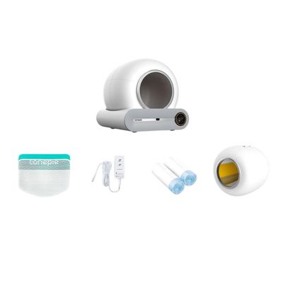 Poubelles de luxe en plastique de Smart d'animal familier 65L-76L grande capacité avec le contrôle d'appli