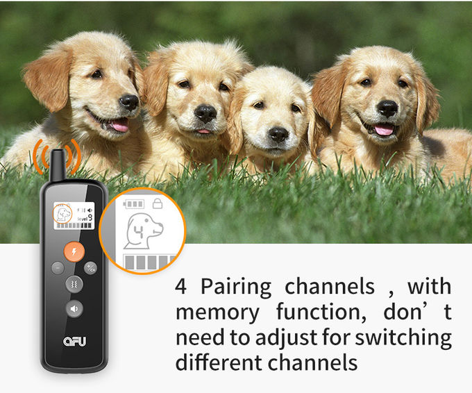 Collier électronique sans fil de formation de chien avec le choc vibratoire de signal sonore à distance 0