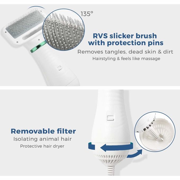 Chien de vide toilettant la machine de toilettage de cheveux de chien de bouton de Kit Pets Hair Vacuum Rotary 0