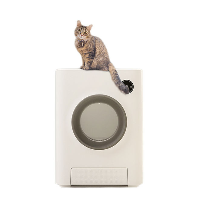 Intégration en plastique Wifi de Cat Litter Box With App de nettoyage d'individu d'ABS à commande par effleurement 0